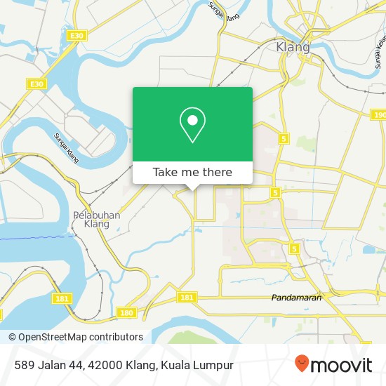 589 Jalan 44, 42000 Klang map