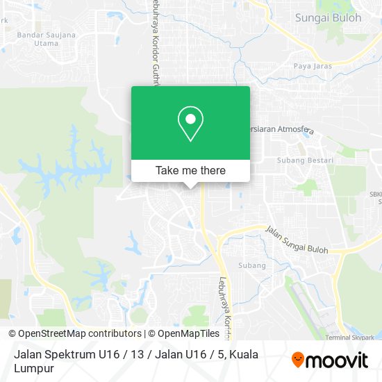 Peta Jalan Spektrum U16 / 13 / Jalan U16 / 5