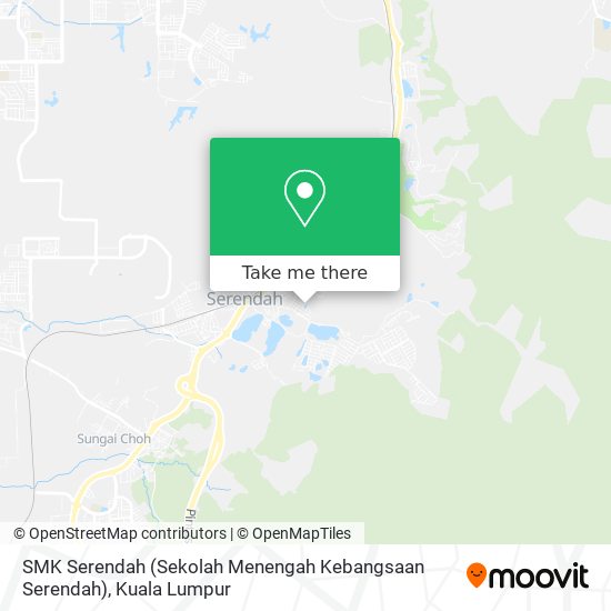 SMK Serendah (Sekolah Menengah Kebangsaan Serendah) map