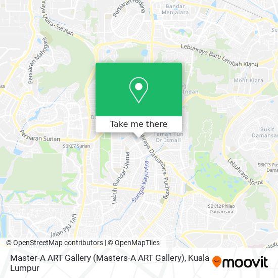 Master-A ART Gallery map