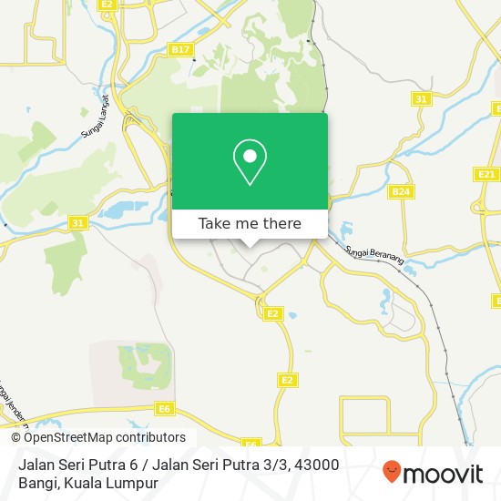 Jalan Seri Putra 6 / Jalan Seri Putra 3 / 3, 43000 Bangi map