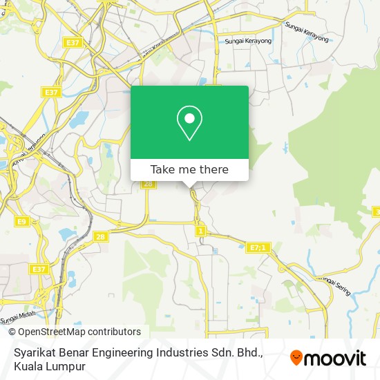 Peta Syarikat Benar Engineering Industries Sdn. Bhd.