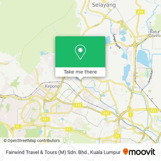 Fairwind Travel & Tours (M) Sdn. Bhd. map