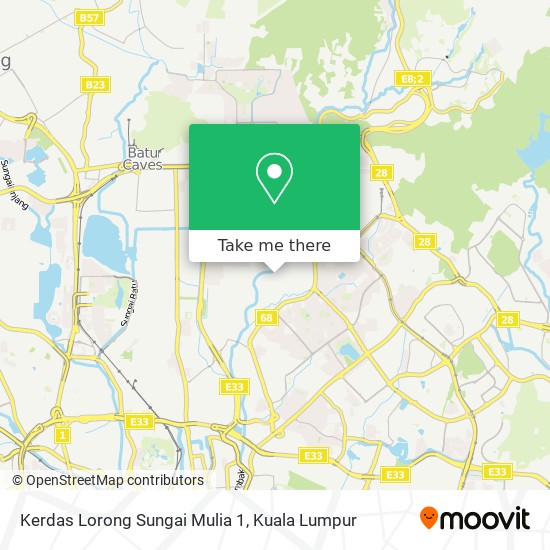 Kerdas Lorong Sungai Mulia 1 map