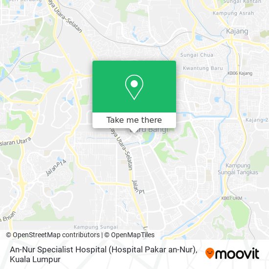 An-Nur Specialist Hospital (Hospital Pakar an-Nur) map