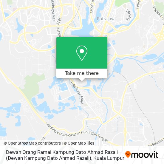 Peta Dewan Orang Ramai Kampung Dato Ahmad Razali (Dewan Kampung Dato Ahmad Razali)
