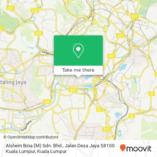 Alshem Bina (M) Sdn. Bhd., Jalan Desa Jaya 58100 Kuala Lumpur map