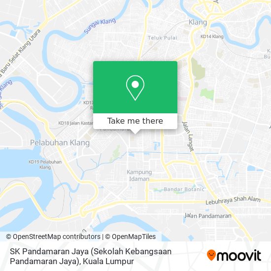 Peta SK Pandamaran Jaya (Sekolah Kebangsaan Pandamaran Jaya)