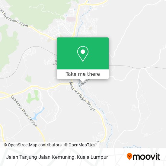 Peta Jalan Tanjung Jalan Kemuning