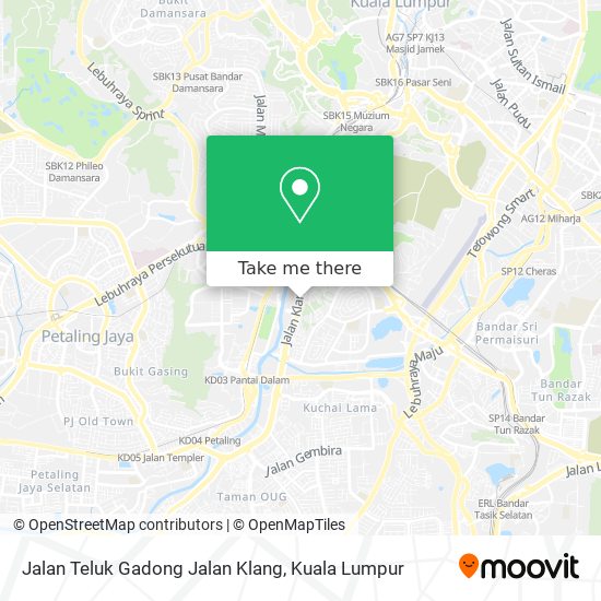 Peta Jalan Teluk Gadong Jalan Klang