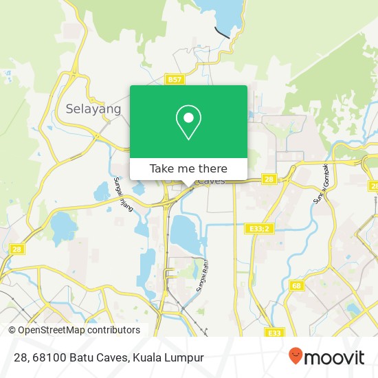 28, 68100 Batu Caves map