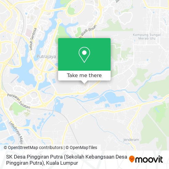 Peta SK Desa Pinggiran Putra (Sekolah Kebangsaan Desa Pinggiran Putra)