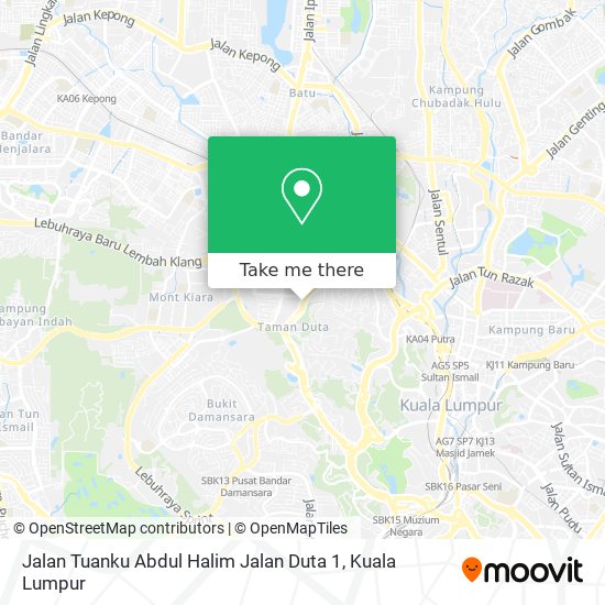 Peta Jalan Tuanku Abdul Halim Jalan Duta 1