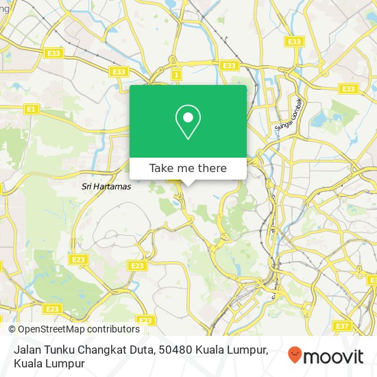 Peta Jalan Tunku Changkat Duta, 50480 Kuala Lumpur