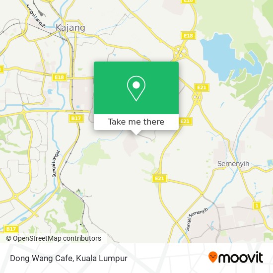 Dong Wang Cafe map