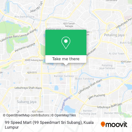 99 Speed Mart (99 Speedmart Sri Subang) map