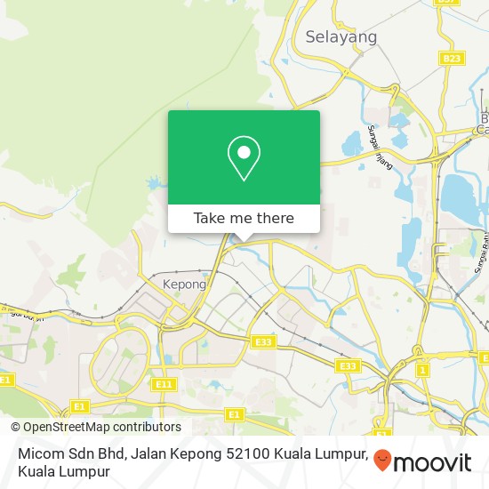Micom Sdn Bhd, Jalan Kepong 52100 Kuala Lumpur map
