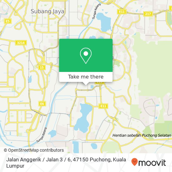 Peta Jalan Anggerik / Jalan 3 / 6, 47150 Puchong