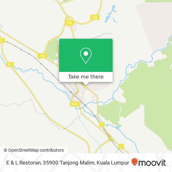 E & L Restoran, 35900 Tanjong Malim map