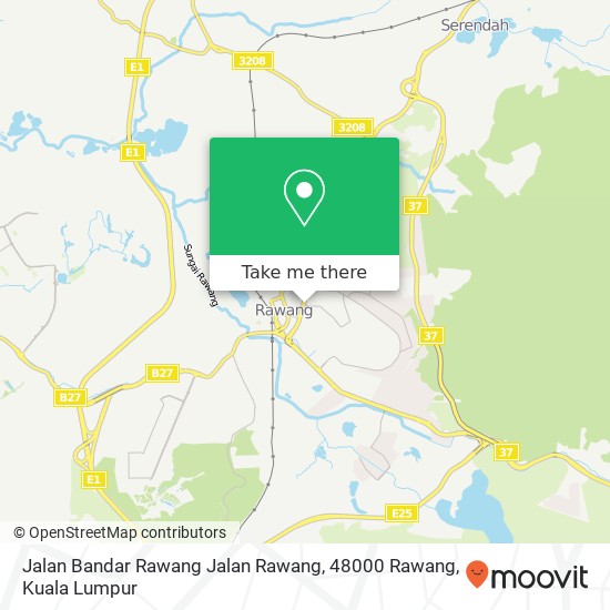 Peta Jalan Bandar Rawang Jalan Rawang, 48000 Rawang