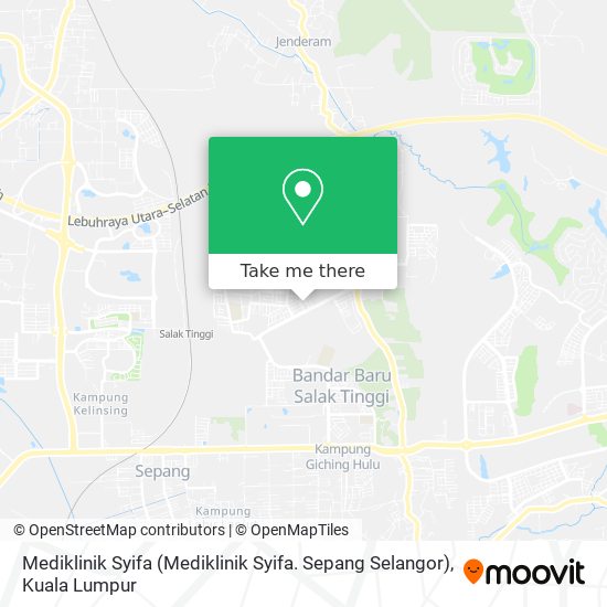 Peta Mediklinik Syifa (Mediklinik Syifa. Sepang Selangor)