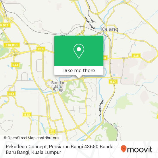 Rekadeco Concept, Persiaran Bangi 43650 Bandar Baru Bangi map