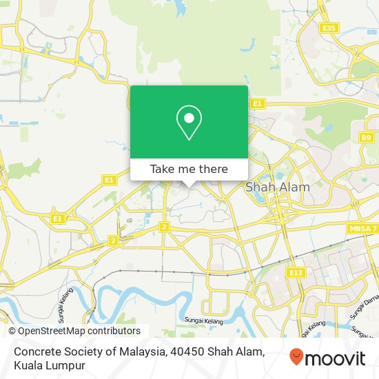 Concrete Society of Malaysia, 40450 Shah Alam map