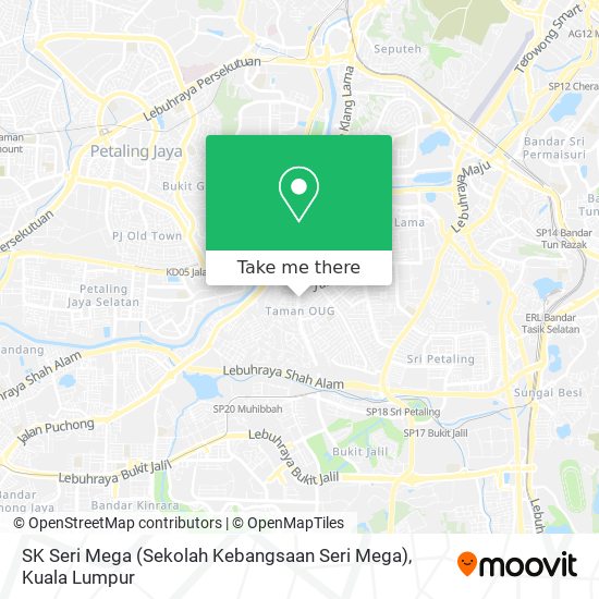 SK Seri Mega (Sekolah Kebangsaan Seri Mega) map