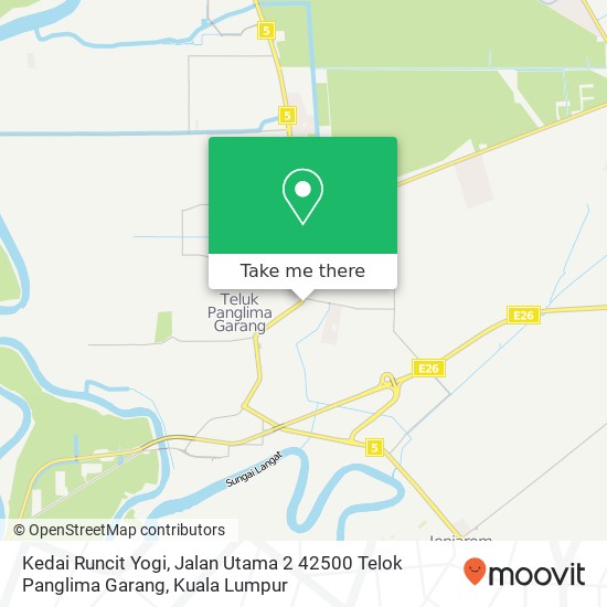 Kedai Runcit Yogi, Jalan Utama 2 42500 Telok Panglima Garang map