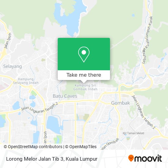 Lorong Melor Jalan Tib 3 map