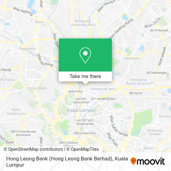 Hong Leong Bank map
