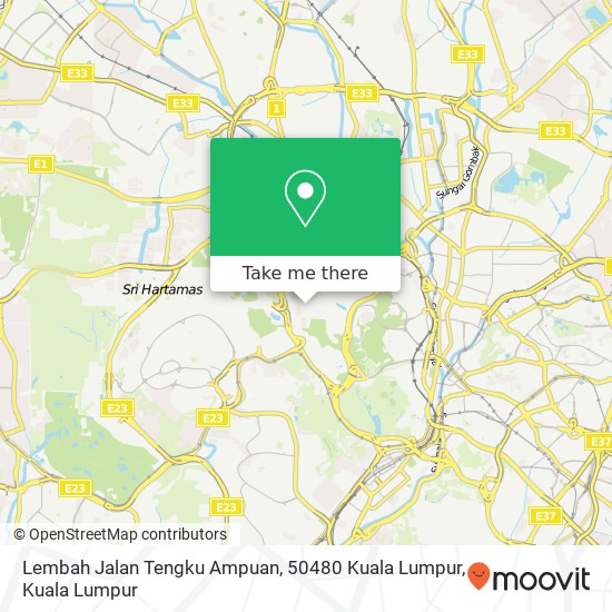 Lembah Jalan Tengku Ampuan, 50480 Kuala Lumpur map