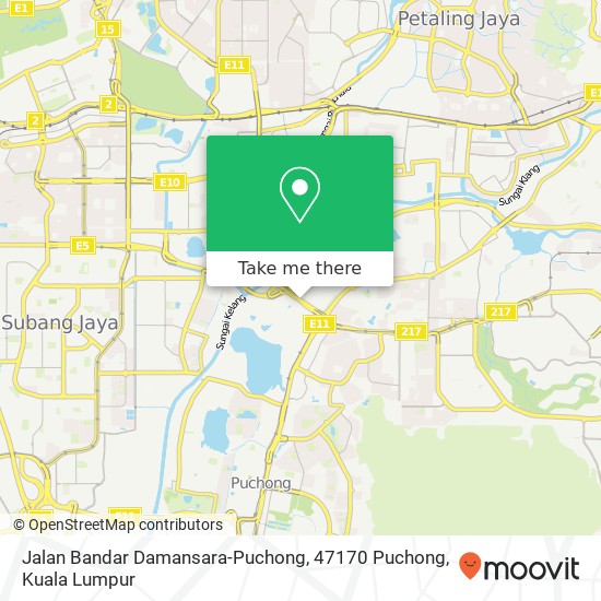 Jalan Bandar Damansara-Puchong, 47170 Puchong map