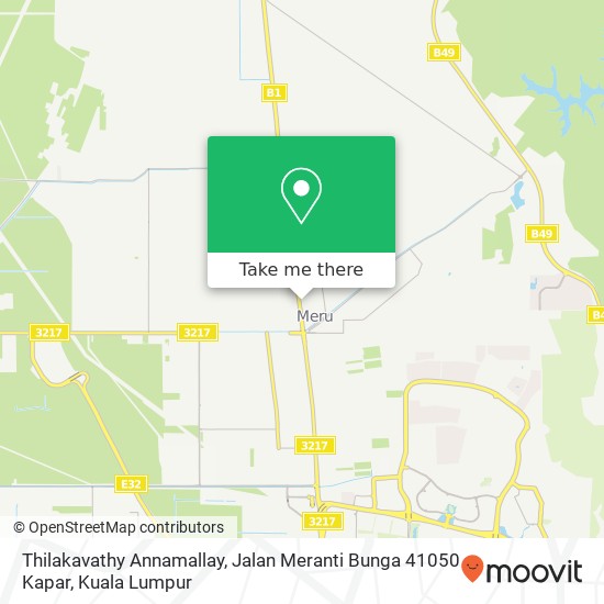 Thilakavathy Annamallay, Jalan Meranti Bunga 41050 Kapar map