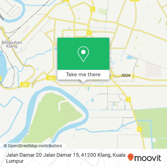 Jalan Damar 20 Jalan Damar 15, 41200 Klang map