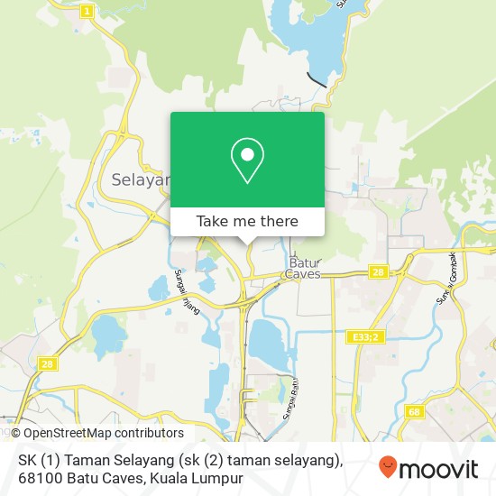 SK (1) Taman Selayang (sk (2) taman selayang), 68100 Batu Caves map