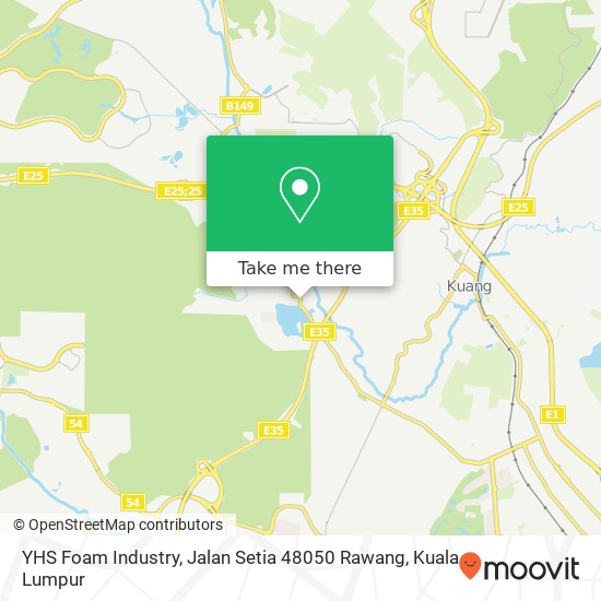 YHS Foam Industry, Jalan Setia 48050 Rawang map