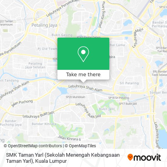 Peta SMK Taman Yarl (Sekolah Menengah Kebangsaan Taman Yarl)