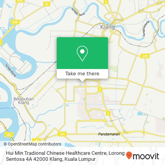 Peta Hui Min Tradional Chinese Healthcare Centre, Lorong Sentosa 4A 42000 Klang