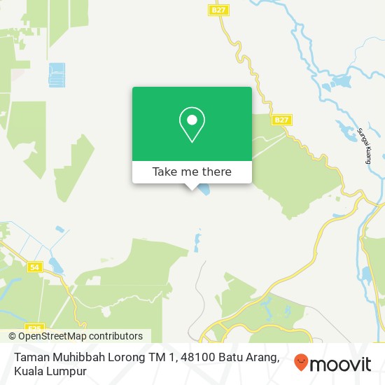 Peta Taman Muhibbah Lorong TM 1, 48100 Batu Arang