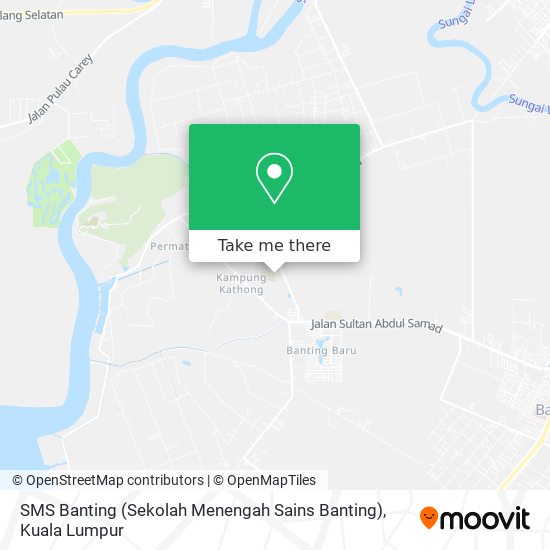 SMS Banting (Sekolah Menengah Sains Banting) map