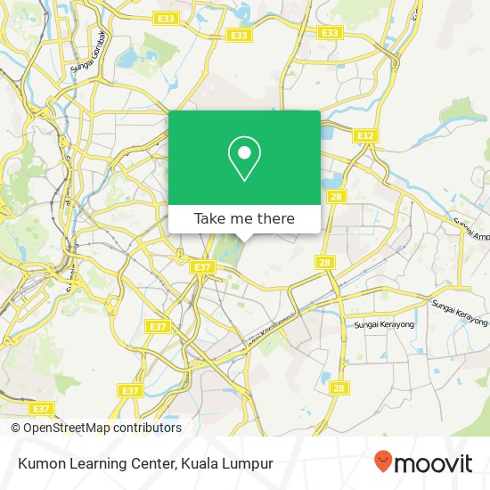 Peta Kumon Learning Center