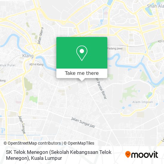Peta SK Telok Menegon (Sekolah Kebangsaan Telok Menegon)