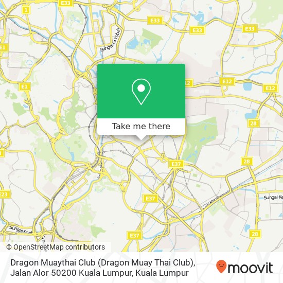 Dragon Muaythai Club (Dragon Muay Thai Club), Jalan Alor 50200 Kuala Lumpur map