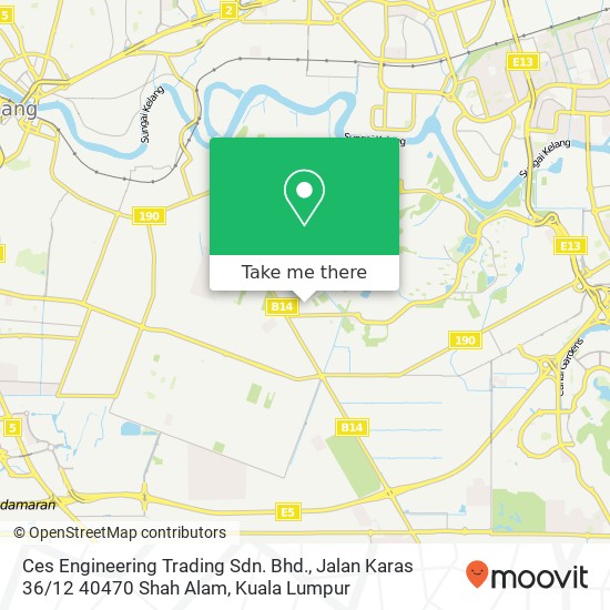 Ces Engineering Trading Sdn. Bhd., Jalan Karas 36 / 12 40470 Shah Alam map