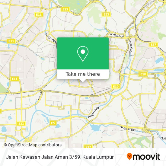 Jalan Kawasan Jalan Aman 3/59 map