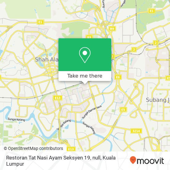 Restoran Tat Nasi Ayam Seksyen 19, null map