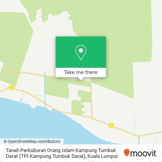 Peta Tanah Perkuburan Orang Islam Kampung Tumbuk Darat (TPI Kampung Tumbuk Darat)