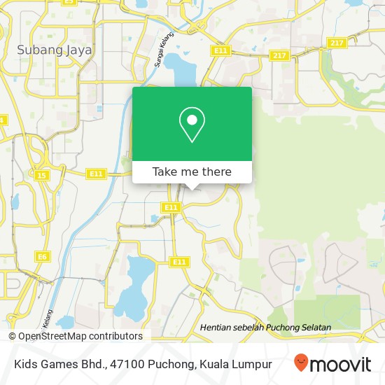 Kids Games Bhd., 47100 Puchong map