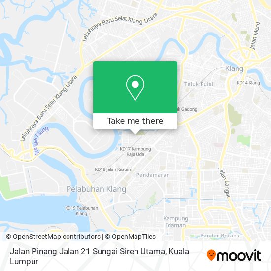 Peta Jalan Pinang Jalan 21 Sungai Sireh Utama